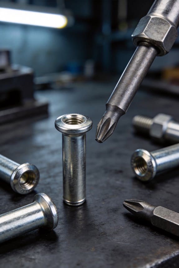 blind threaded insert for thin material