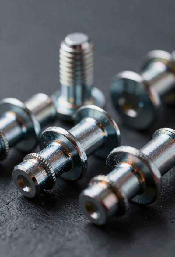rivet material and retention